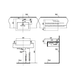 Chậu sứ bán âm Sapporo 588.79.040 - 4 Chậu sứ bán âm Sapporo 588.79.040 - 3