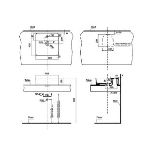 Chậu sứ đặt bàn Sapporo 588.79.072 - 4 Chậu sứ đặt bàn Sapporo 588.79.072 - 3
