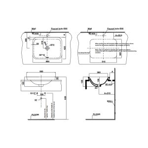 Chậu sứ vành nổi Sapporo 560 588.79.010 - 4 Chậu sứ vành nổi Sapporo 560 588.79.010 - 3