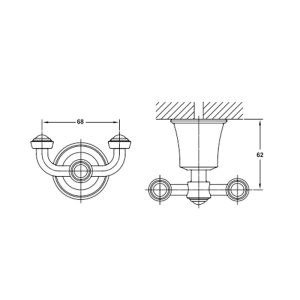 Móc đôi Kyoto 580.57.001 - 3