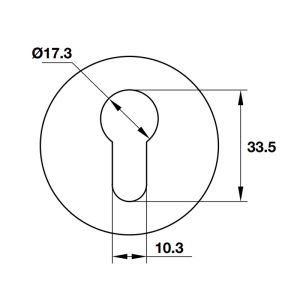 Nắp che ruột khoá Häfele màu đen mờ 903.52.907 - 4 Nắp che ruột khoá Häfele màu đen mờ 903.52.907 - 3