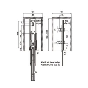 Tủ đồ khô 6 tầng KARA PULL 400mm Hafele 595.80.803 - 10 Tủ đồ khô 6 tầng KARA PULL 400mm Hafele 595.80.803 - 9