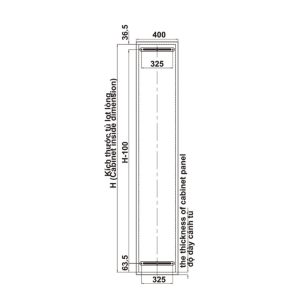 Tủ đồ khô 6 tầng KARA PULL 400mm Hafele 595.80.803 - 12 Tủ đồ khô 6 tầng KARA PULL 400mm Hafele 595.80.803 - 11
