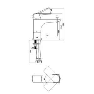 Vòi trộn HAFELE Kobe 100 đen 589.15.030 - 4 Vòi trộn HAFELE Kobe 100 đen 589.15.030 - 3