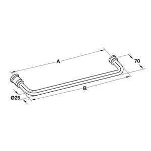 Tay nắm kéo phòng tắm kính 550mm Hafele 903.12.375 - 4 Tay nắm kéo phòng tắm kính 550mm Hafele 903.12.375 - 3