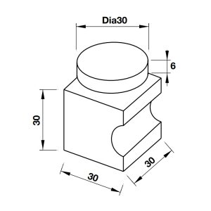Tay nắm cho cửa kính màu Chrome bóng Hafele 981.71.172 - 4 Tay nắm cho cửa kính màu Chrome bóng Hafele 981.71.172 - 3