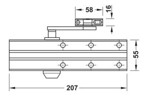Cùi chỏ hơi Hafele 80kg không dừng 931.84.629 - 6 Cùi chỏ hơi Hafele 80kg không dừng 931.84.629 - 5