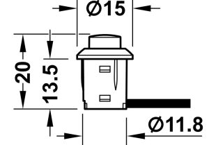 Công tắc nhấn Hafele 833.89.108 - 3