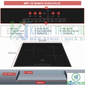 BẾP TỪ BOSCH PIJ651FC1E SERIE 6 - 6 BẾP TỪ BOSCH PIJ651FC1E SERIE 6 - 5