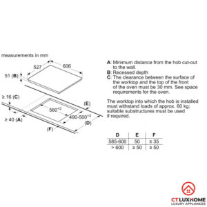 BẾP TỪ BOSCH SERIE 6 PIJ675FC1E 3 VÙNG NẤU 7400W - 23 BẾP TỪ BOSCH SERIE 6 PIJ675FC1E 3 VÙNG NẤU 7400W - 22