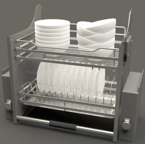 Giá bát đĩa nâng hạ Cucina 700mm Mạ Chrome 504.76.215 - 13 Giá bát đĩa nâng hạ Cucina 700mm Mạ Chrome 504.76.215 - 12