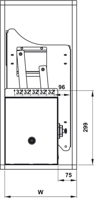 Giá bát đĩa nâng hạ Cucina 700mm Inox 304 504.76.135 - 7 Giá bát đĩa nâng hạ Cucina 700mm Inox 304 504.76.135 - 6