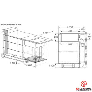 BẾP TỪ KẾT HỢP HÚT MÙI BOSCH PVQ731F15E SERIE 6 BỐN VÙNG NẤU - 37 BẾP TỪ KẾT HỢP HÚT MÙI BOSCH PVQ731F15E SERIE 6 BỐN VÙNG NẤU - 36