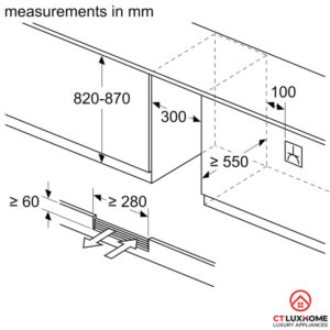 TỦ RƯỢU CỬA KÍNH ÂM TỦ KUW20VHF0G SERIE 6 58 LÍT - 19