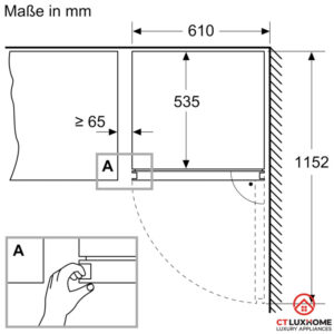 TỦ RƯỢU CỬA KÍNH KWK16ABGA SERIE 6 120 LÍT - 22
