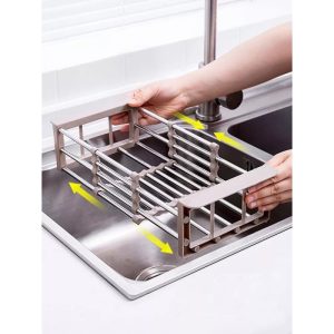 Rổ inox gác bồn rửa rút gọn Maadela DN-01 - 10 Rổ inox gác bồn rửa rút gọn Maadela DN-01 - 9