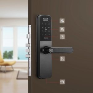 Khóa điện tử vân tay BAUMA BM610 Thân khóa lớn 912.20.391 - 18