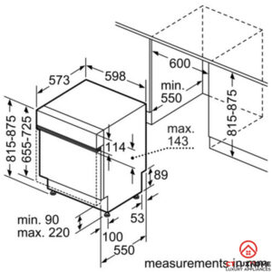MÁY RỬA BÁT BOSCH BÁN ÂM SMI46MS03E SERIE 4 14 BỘ - 19