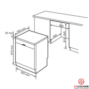 MÁY RỬA BÁT ĐỘC LẬP BOSCH SMS46GW04E SERIE 4 12 BỘ - 15