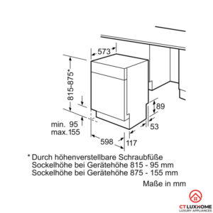 MÁY RỬA BÁT BÁN ÂM BOSCH SMU68N25EU SERIE 6 14 BỘ - 20 MÁY RỬA BÁT BÁN ÂM BOSCH SMU68N25EU SERIE 6 14 BỘ - 19
