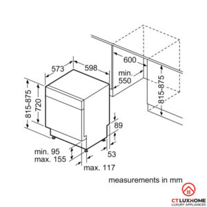 MÁY RỬA BÁT BÁN ÂM BOSCH SMU68N25EU SERIE 6 14 BỘ - 22 MÁY RỬA BÁT BÁN ÂM BOSCH SMU68N25EU SERIE 6 14 BỘ - 21
