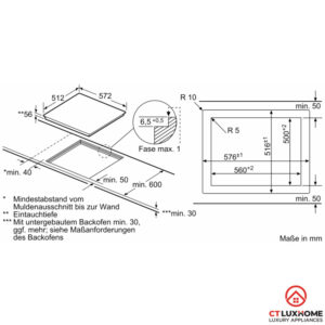 BẾP TỪ BOSCH SERIE 8 PXE601DC1E 4 VÙNG NẤU - 21 BẾP TỪ BOSCH SERIE 8 PXE601DC1E 4 VÙNG NẤU - 20