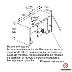 MÁY HÚT MÙI ÂM TỦ BOSCH DFS097K50 SERIE 8 NGANG 90CM - 26 MÁY HÚT MÙI ÂM TỦ BOSCH DFS097K50 SERIE 8 NGANG 90CM - 25