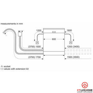 MÁY RỬA BÁT BOSCH BÁN ÂM SMI46MS03E SERIE 4 14 BỘ - 21