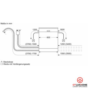 MÁY RỬA BÁT BOSCH SERIE 6 SMI6ZCS49E BÁN ÂM SẤY ZEOLITH - 35 MÁY RỬA BÁT BOSCH SERIE 6 SMI6ZCS49E BÁN ÂM SẤY ZEOLITH - 34