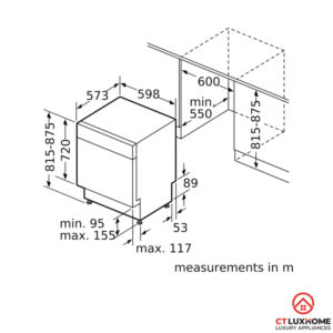 MÁY RỬA BÁT BOSCH BÁN ÂM SMU68TS02E SERIE 6 14 BỘ - 22 MÁY RỬA BÁT BOSCH BÁN ÂM SMU68TS02E SERIE 6 14 BỘ - 21