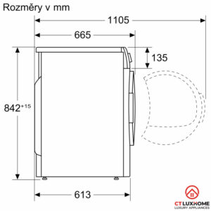 MÁY SẤY BOSCH SERIE 8 WTX87M90BY HEATPUMP 9KG - 20 MÁY SẤY BOSCH SERIE 8 WTX87M90BY HEATPUMP 9KG - 19