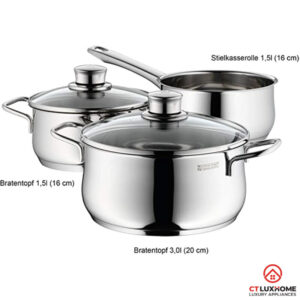 BỘ NỒI WMF COOKWARE SET DIADEM PLUS 3-PC 0730299990 - 15 BỘ NỒI WMF COOKWARE SET DIADEM PLUS 3-PC 0730299990 - 14