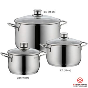 BỘ NỒI WMF DIADEM PLUS 3PC COOKWARE SET 0730036040 - 13 BỘ NỒI WMF DIADEM PLUS 3PC COOKWARE SET 0730036040 - 12