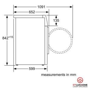 Máy sấy tụ hơi bơm nhiệt 8kg WTH85200GB - 8 Máy sấy tụ hơi bơm nhiệt 8kg WTH85200GB - 7