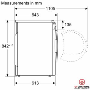Máy sấy tụ hơi bơm nhiệt 8kg WTH85200GB - 10 Máy sấy tụ hơi bơm nhiệt 8kg WTH85200GB - 9