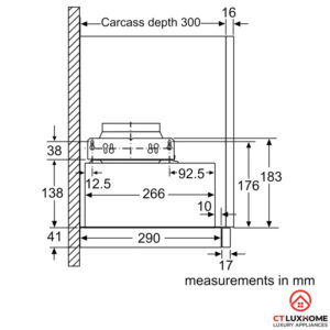MÁY HÚT MÙI ÂM TỦ BOSCH DFL064W53B SERIE 2 NGANG 60CM - 36