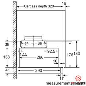 MÁY HÚT MÙI ÂM TỦ BOSCH DFL064W53B SERIE 2 NGANG 60CM - 24
