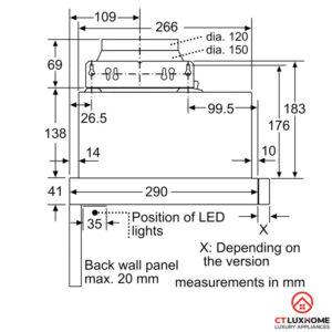 MÁY HÚT MÙI ÂM TỦ BOSCH DFL064W53B SERIE 2 NGANG 60CM - 26