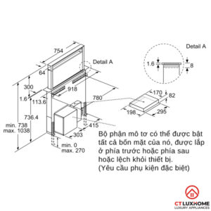 MÁY HÚT MÙI ÂM BÀN BOSCH DDD97BM60B SERIE 8 NGANG 90CM - 31 MÁY HÚT MÙI ÂM BÀN BOSCH DDD97BM60B SERIE 8 NGANG 90CM - 30