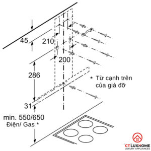 MÁY HÚT MÙI GẮN TƯỜNG BOSCH DWB66DM50B SERIE 4 NGANG 60CM - 25 MÁY HÚT MÙI GẮN TƯỜNG BOSCH DWB66DM50B SERIE 4 NGANG 60CM - 24