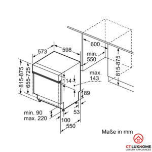 MÁY RỬA BÁT BÁN ÂM BOSCH SMI46IS03E SERIE 4 13 BỘ - 17 MÁY RỬA BÁT BÁN ÂM BOSCH SMI46IS03E SERIE 4 13 BỘ - 16