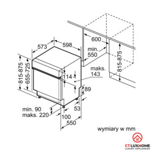 MÁY RỬA BÁT BOSCH BÁN ÂM SMI6ECS57E SERIE 6 14 BỘ - 28