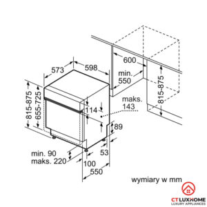 MÁY RỬA BÁT BOSCH ĐỘC LẬP SMS68MI04E SERIE 6 SẤY ZEOLITH - 20 MÁY RỬA BÁT BOSCH ĐỘC LẬP SMS68MI04E SERIE 6 SẤY ZEOLITH - 19