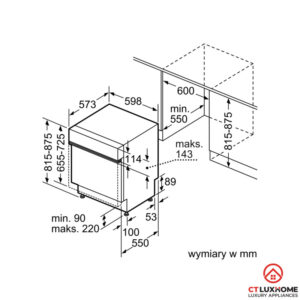 MÁY RỬA BÁT BOSCH ĐỘC LẬP SMS68TW06E SERIE 6 14 BỘ - 22