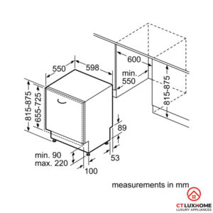 MÁY RỬA BÁT ÂM TỦ BOSCH SMV46MX03E SERIE 4 14 BỘ - 28 MÁY RỬA BÁT ÂM TỦ BOSCH SMV46MX03E SERIE 4 14 BỘ - 27