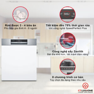 MÁY RỬA BÁT BOSCH SERIE 8 SMI8YCS01E BÁN ÂM SẤY ZEOLITH - 31 MÁY RỬA BÁT BOSCH SERIE 8 SMI8YCS01E BÁN ÂM SẤY ZEOLITH - 30