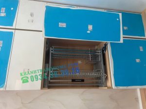 Giá bát nâng hạ Hafele kèm ống đựng đũa 800mm 504.76.142 - 10