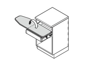 Bàn để ủi đồ Hafele Ironfix dạng xếp mở 568.60.964 - 7 Bàn để ủi đồ Hafele Ironfix dạng xếp mở 568.60.964 - 6
