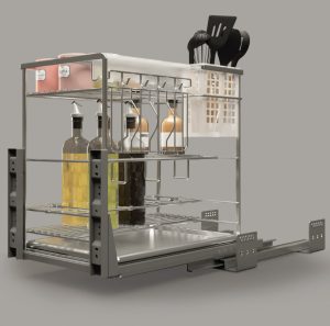 Rổ kéo để dao thớt, chai lọ Cucina 400mm Inox 304 549.20.015 - 7 Rổ kéo để dao thớt, chai lọ Cucina 400mm Inox 304 549.20.015 - 6