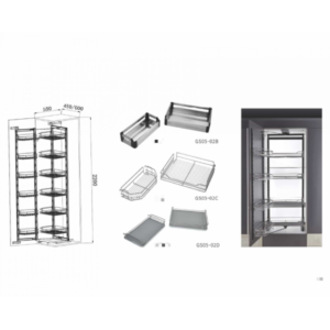 Tủ đồ khô 6 tầng Maadela MP-GS05-02C - 8 Tủ đồ khô 6 tầng Maadela MP-GS05-02C - 7